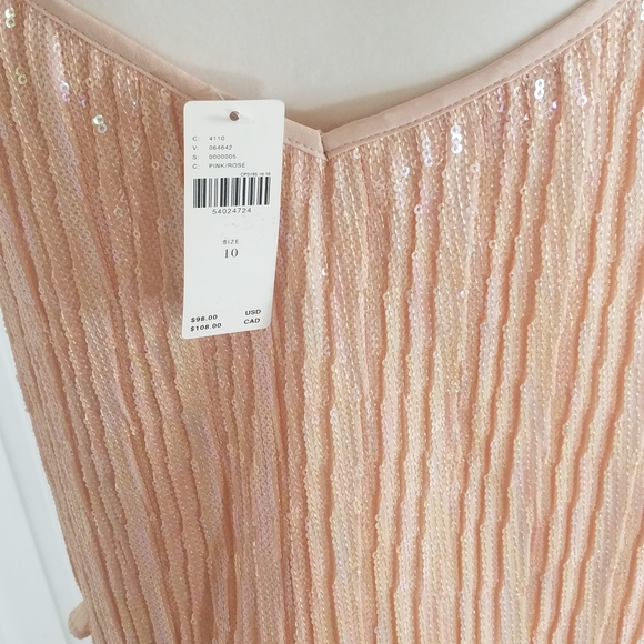 Anthropologie Amelie Beaded Sequined Tank Sz 10 - Picture 6 of 7